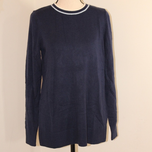 Joan Rivers Long-Sleeve Button-Back Sweater with Tipping  NWOT - Picture 2 of 10